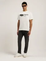 Palm Angels Black Spray City Los Angeles T-Shirt Full Body