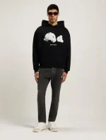 Palm Angels Spray Broken Bear Hoodie Full Body