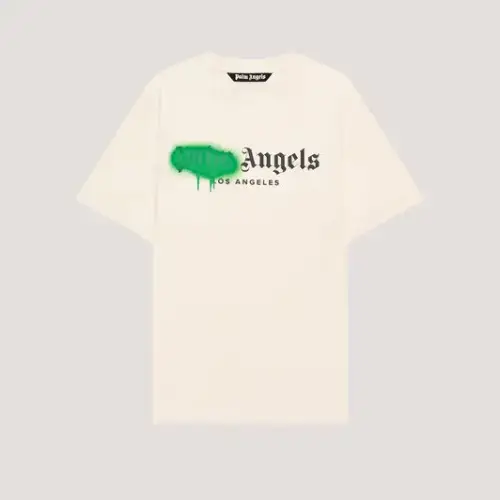 Palm Angels Spray City Los Angeles T-Shirt Front Side View