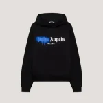 Palm Angels Spray City Milan Hoodie Blue Front Side
