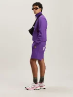 Palm Angels Back Curved Logo Purple Track Jacket Wear