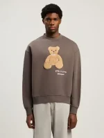 Palm Angels Bear In Mind Crewneck Sweatshirt Brown Wear
