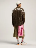 Palm Angels Classic Logo Animalier Overshirt Back