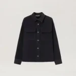 Palm Angels Classic Logo Corduroy Overshirt Front Side View