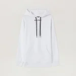 Palm Angels Classic Logo Over Hoodie Front In White