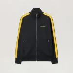 Palm Angels Classic Logo Track Jacket Black/Yellow Front Side