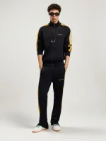 Palm Angels Classic Logo Track Jacket Black/Yellow Wear