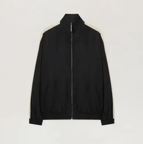Palm Angels Classic Logo Windbreaker Jacket Front Side View