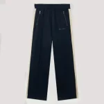 Palm Angels Classic Logo Zip-Up Track Pants Front Side