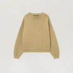 Palm Angels Curved Logo Loose Collar Crew Front Side