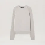 Palm Angels Curved Logo Ribbed Sweater Front Side View
