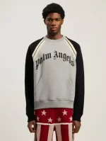 Palm Angels Curved Logo Track Crew Wear