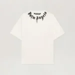 Palm Angels Neck Logo Regular T-Shirt Front Side