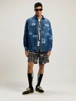 Palm Angels PaxLaTimes Denim Shirt Full Body