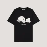 Palm Angels Spray Broken Bear T-Shirt Front Side View