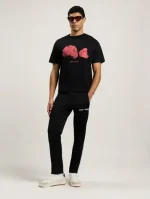Palm Angels Spray Broken Pink Bear T-Shirt Wear