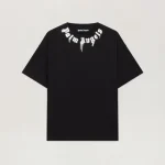 Palm Angels Spray Neck Logo T-Shirt Front Side