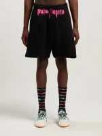 Palm Angels Sprayed Logo Sweatshorts Wear