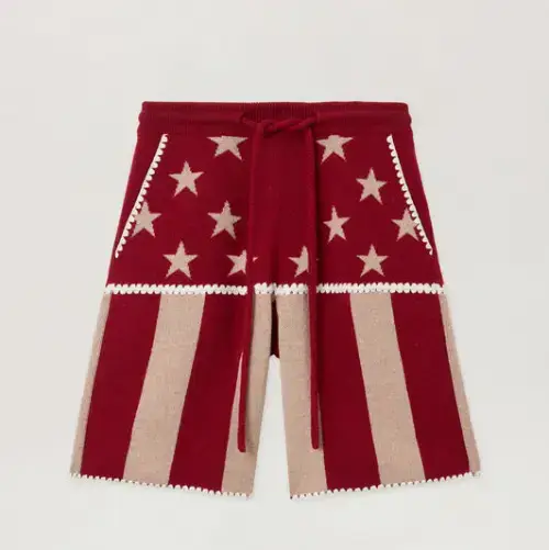 Palm Angels Stars and Stripes Shorts Front Side