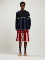 Palm Angels Stars and Stripes Sweater Full Body