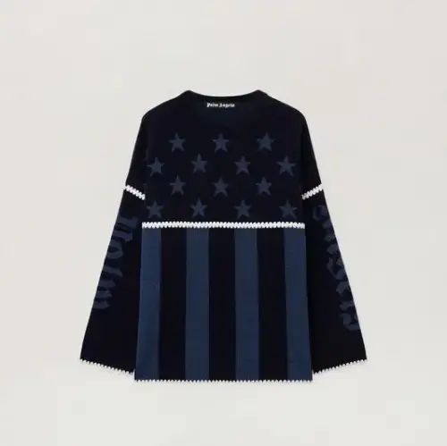 Palm Angels Stars and Stripes Sweater Front Side