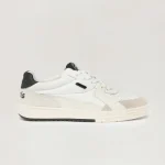 Palm Angels University White Sneakers Full Side View
