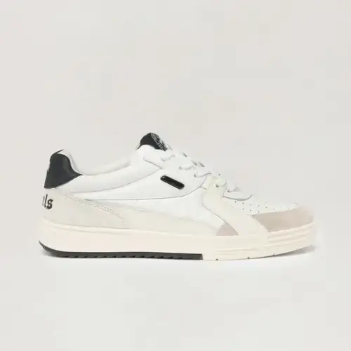 Palm Angels University White Sneakers Full Side View