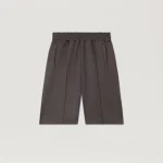 Palm Angels Back Curved Logo Track Shorts Front