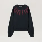Palm Angels Big Neck Logo Loose Sweatshirt Front