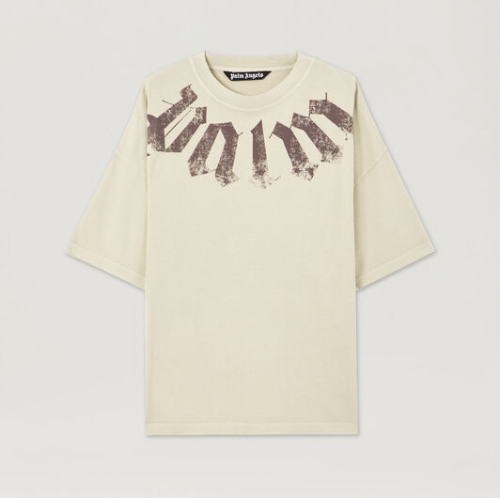 Palm Angels Big Neck Logo Loose T-Shirt Front