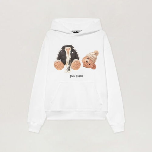 Palm Angels Broken Bear Cortina Hoodie Front