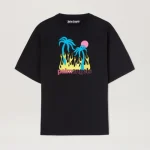 Palm Angels Burning Oasi Slim Tee Front