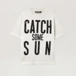 Palm Angels Catch Some Sun T-Shirt Front Side In White