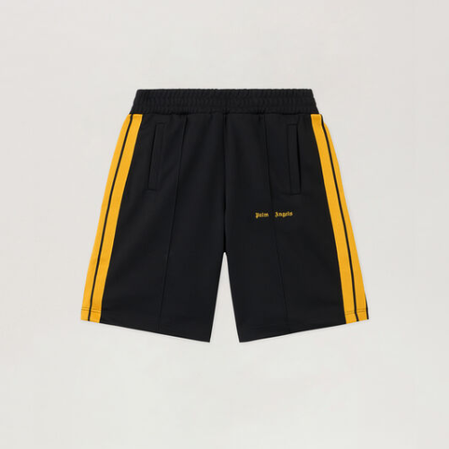 Palm Angels Track Shorts Classic Logo Black Front