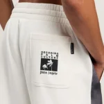 Model wearing Palm Angels Decoding Palm Culture Sweatshort front view