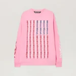 Palm Angels Flames Flag Long Sleeve T-Shirt Front