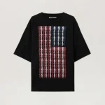 Palm Angels Flames Flag Long Sleeve T-Shirt Front