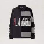 Palm Angels Flames Flag Polo Shirt Front View