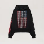 Palm Angels Flames Flag Zip Hoodie Front