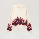 Palm Angels Flames Loose Hoodie Front