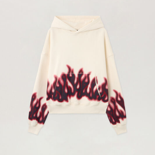 Palm Angels Flames Loose Hoodie Front