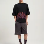 Palm Angels Flames Over T-Shirt Wear