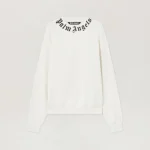 Palm Angels Neck Logo Sweatshirt Front