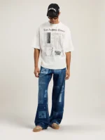 Palm Angels PaxLaTimes News Over T-shirt Wearing view