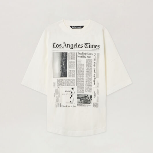 Palm Angels PaxLaTimes News Over T-shirt Front