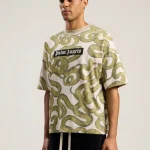 Palm Angels Snake Allover Loose T-Shirt Wear